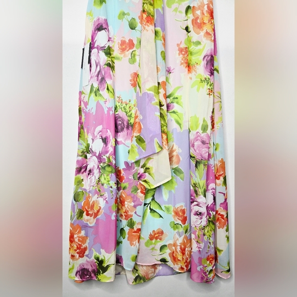 NWT Women's Signature by Robbie Bee Floral Print Dress 8P Feminine Coquette - Picture 6 of 10